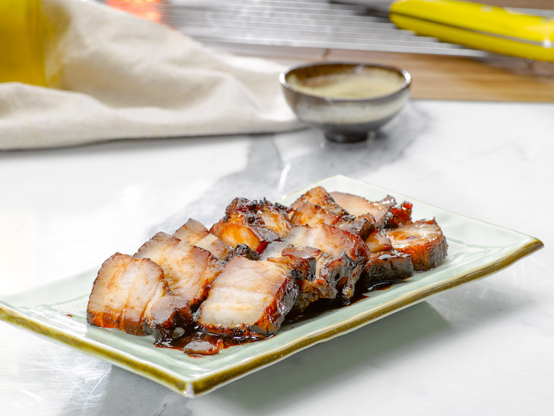 Honey-Glazed Black Barbeque Pork Belly. Photo: Ho Fook Hei