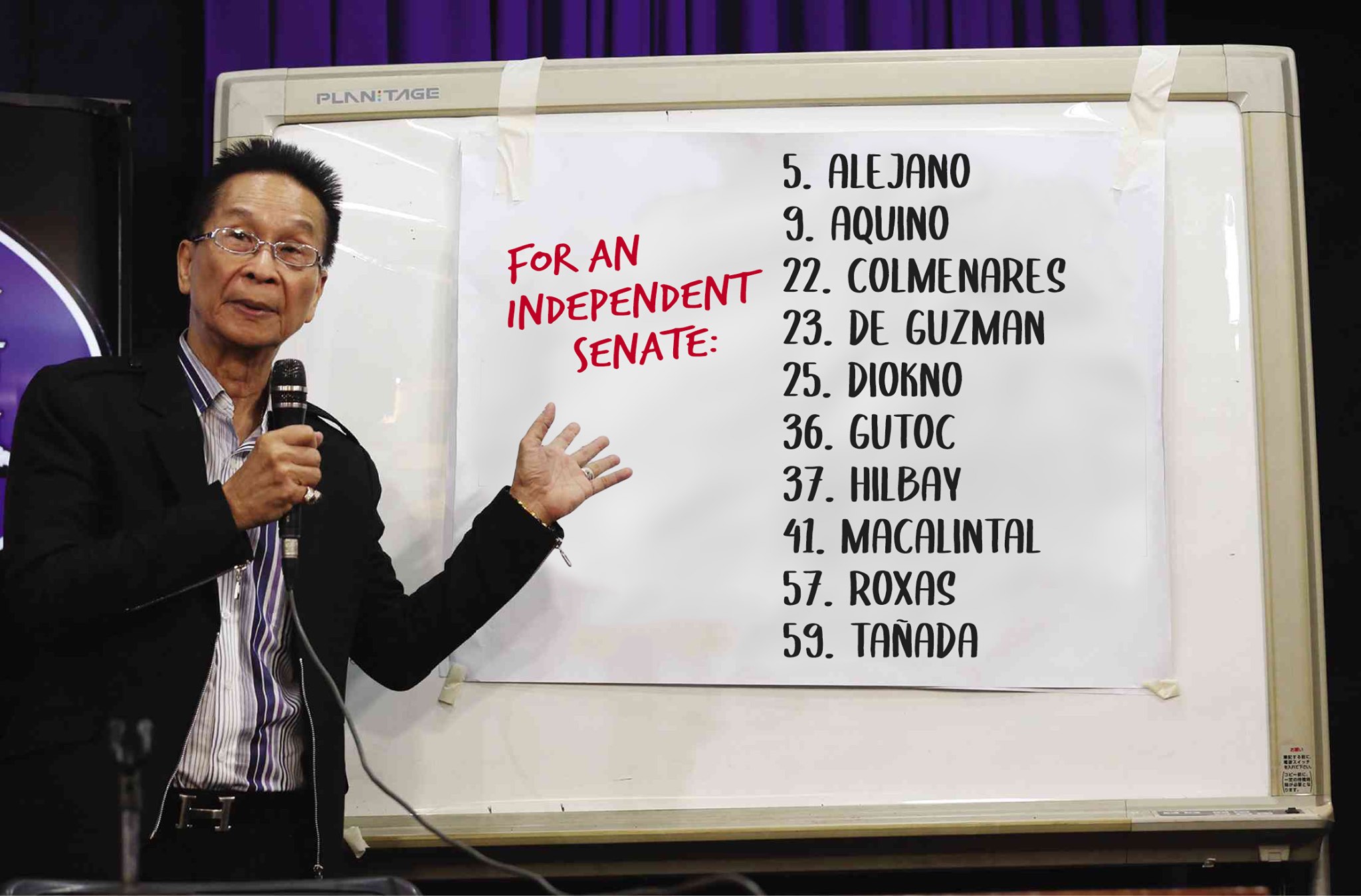 The controversial meme that led Presidential Spokesperson Salvador Panelo to lose his cool. Photo: Malacañang Events and Catering Services 