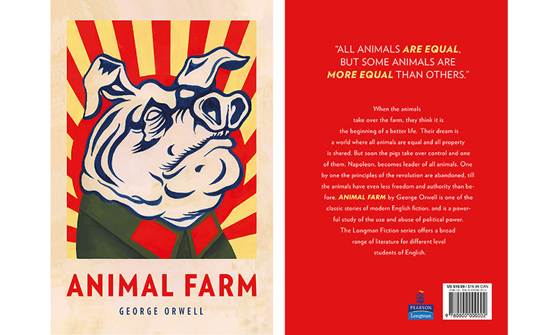 ‘Animal Farm’ book cover designed by Fiona Yu / Behance.
