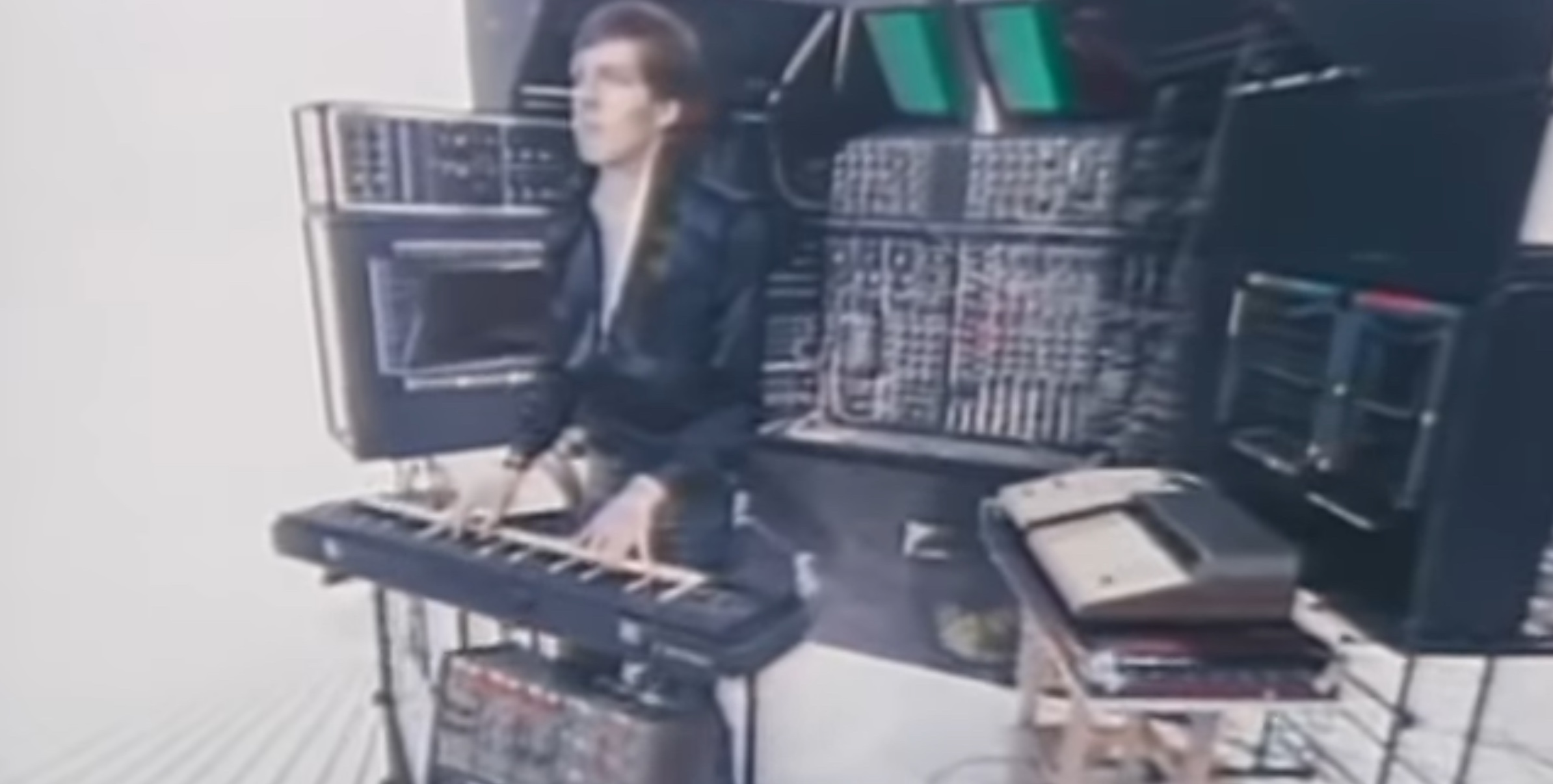 Hans Zimmer at the height of his fame in the video for the 1979 song ‘Video Killed the Radio Star.’ Screengrab via YouTube.