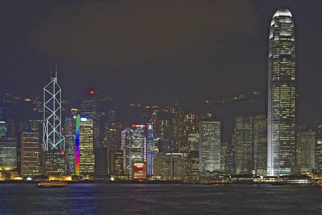 Hong Kong's skyline from Victoria Harbour, with the Bank of China tower visible at left. Photo via Flickr/Ray Devlin.