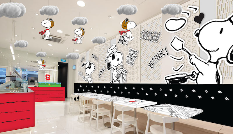 Artist rendering of the Snoopy pop-up. Photo: Kumoya