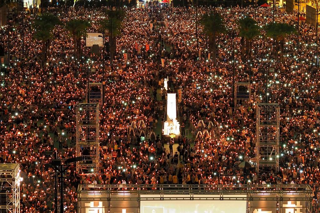 Tens of thousands fill Hong Kong’s Victoria Park last year at a vigil commemorating the Tiananmen Square Massacre. Photo via Flickr/Etan Liam.