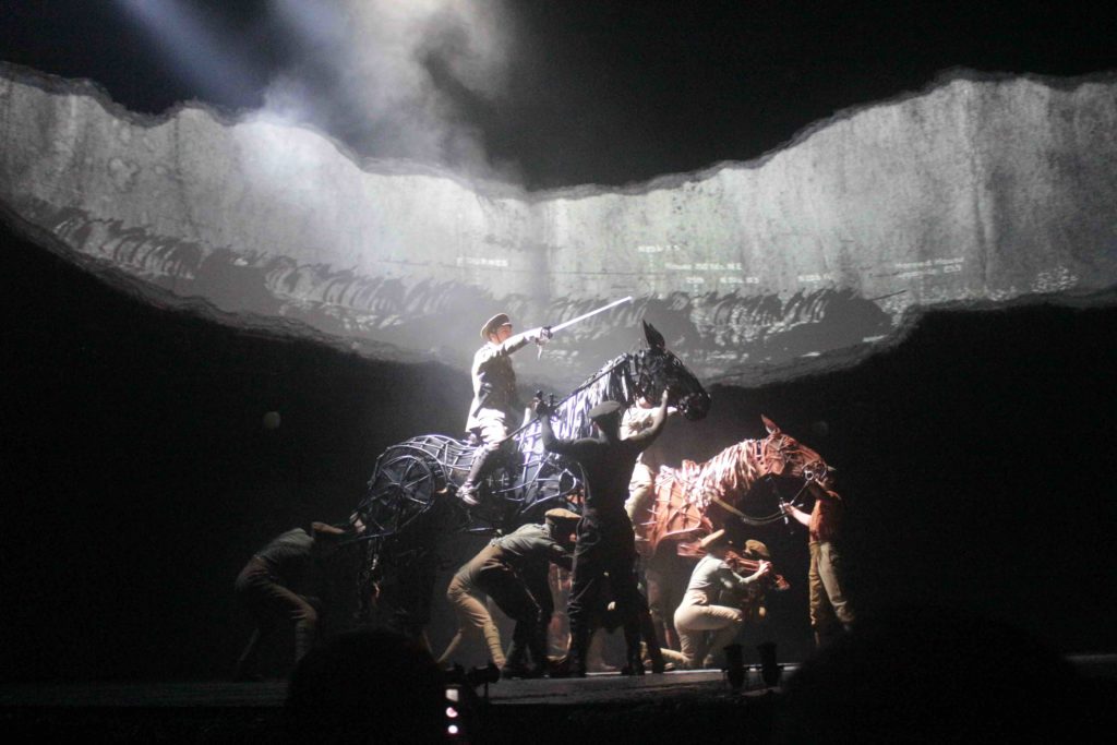 National Theatre of Great Britain perform a scene from the Tony Award-winning play War Horse. Photo by Vicky Wong.