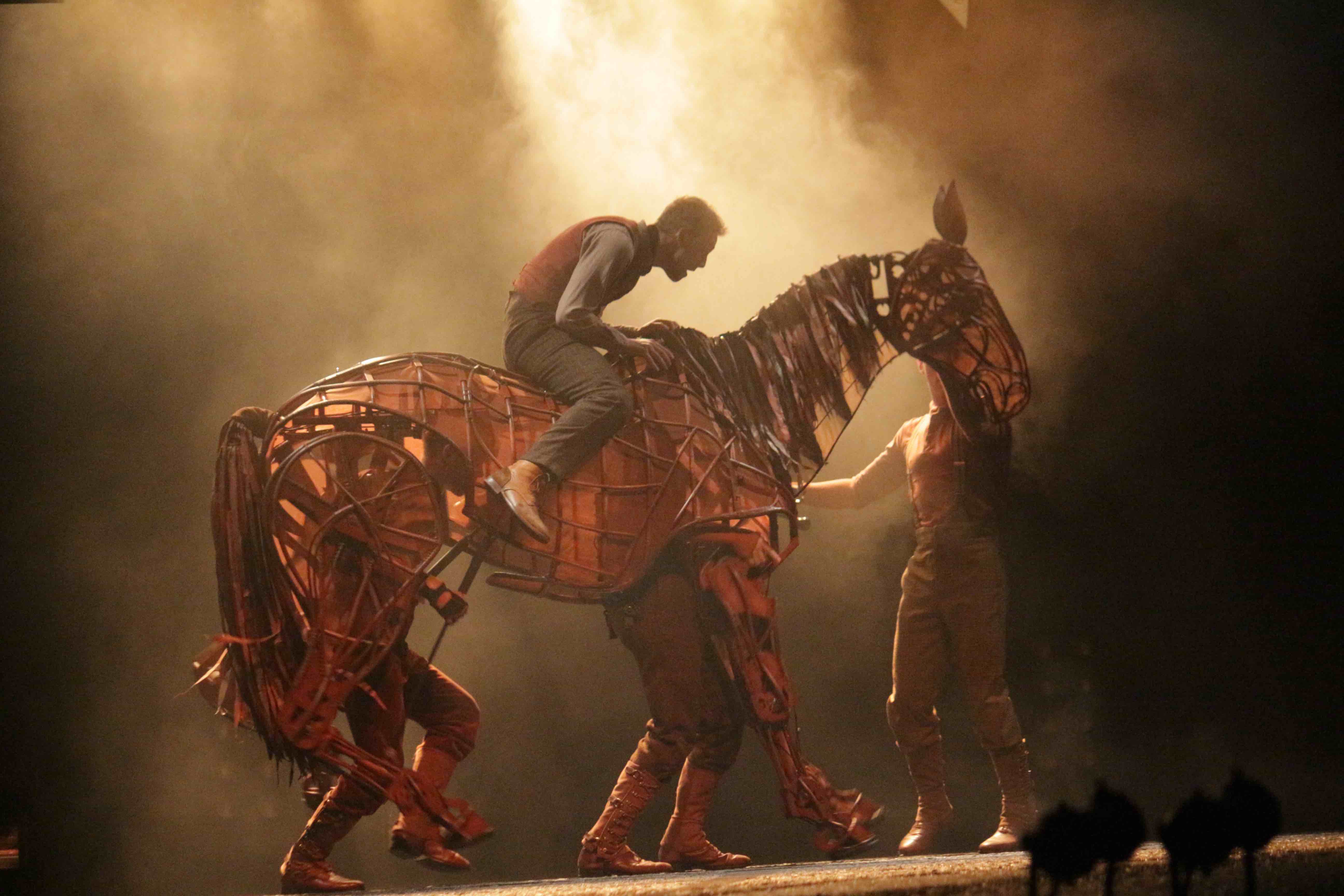 National Theatre of Great Britain perform a scene from the Tony Award-winning play War Horse. Photo by Vicky Wong.
