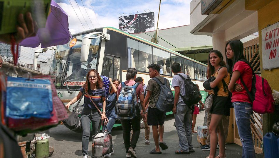 A provincial bus terminal on EDSA. Photo: Jonathan Cellona/ABS-CBN News
