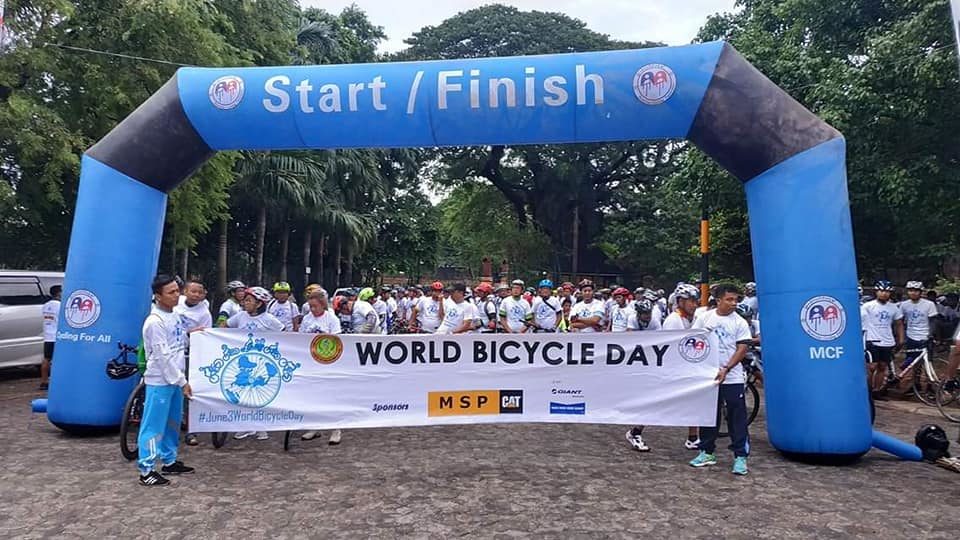 Cyclists in Yangon celebrate World Bicycle Day – via Bike Network Myanmar