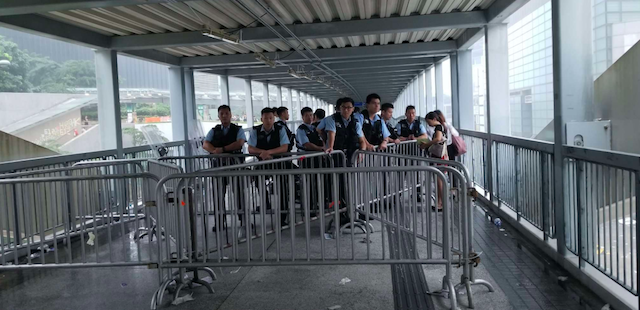 Admiralty, Pacific Place, and LegCo MTR stops closed during protests on June 13, 2019. Photo: Coconuts Hong Kong