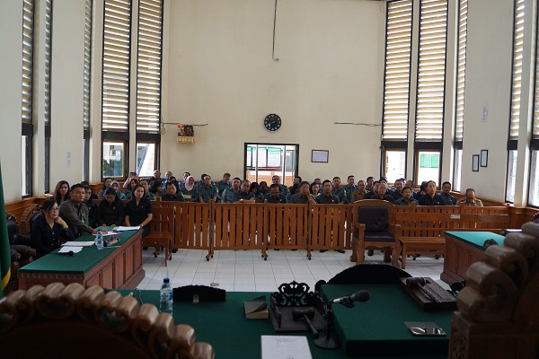 File photo of a session at the Denpasar Court. Photo: Denpasar Court