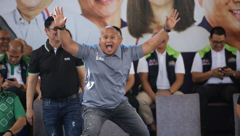 Senator-elect Ronald dela Rosa during the campaign. Photo: George Calvelo/ABS-CBN News