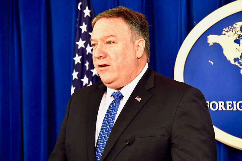 US Secretary of State Mike Pompeo speak at the Foreign Press Center in Washington, D.C., on Nov. 5, 2018. Photo: US State Department