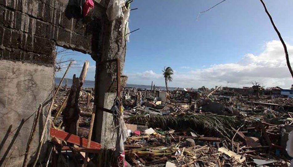 The village of Magallanes in Tacloban City after typhoon Haiyan wrecked the Visayas province. Photo: Fernando Sepe Jr./ABS-CBN News