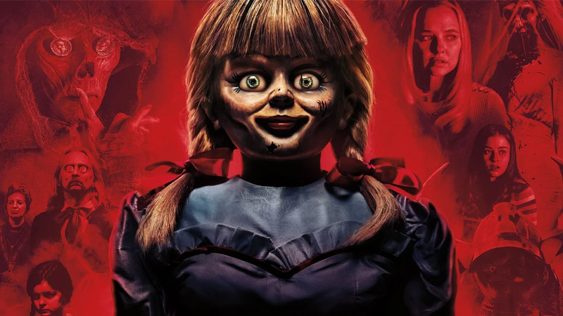 The poster for the famous horror franchise ‘Annabelle’ that circles around a haunted doll.

