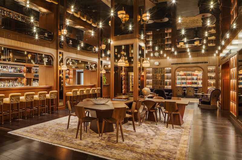 Cook Tras Six Senses Maxwell S Elegant Library Lounge Offers A Menu Made Of Sustainable Natural Ingredients Coconuts
