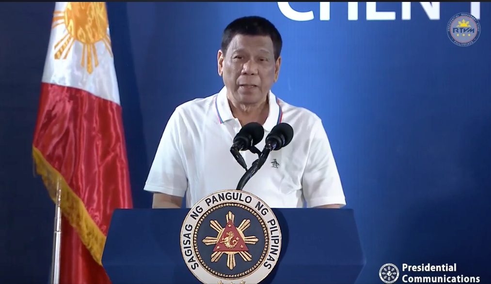 President Rodrigo Duterte. <i></noscript>Photo: Screenshot from Presidential Communications’ video </i>