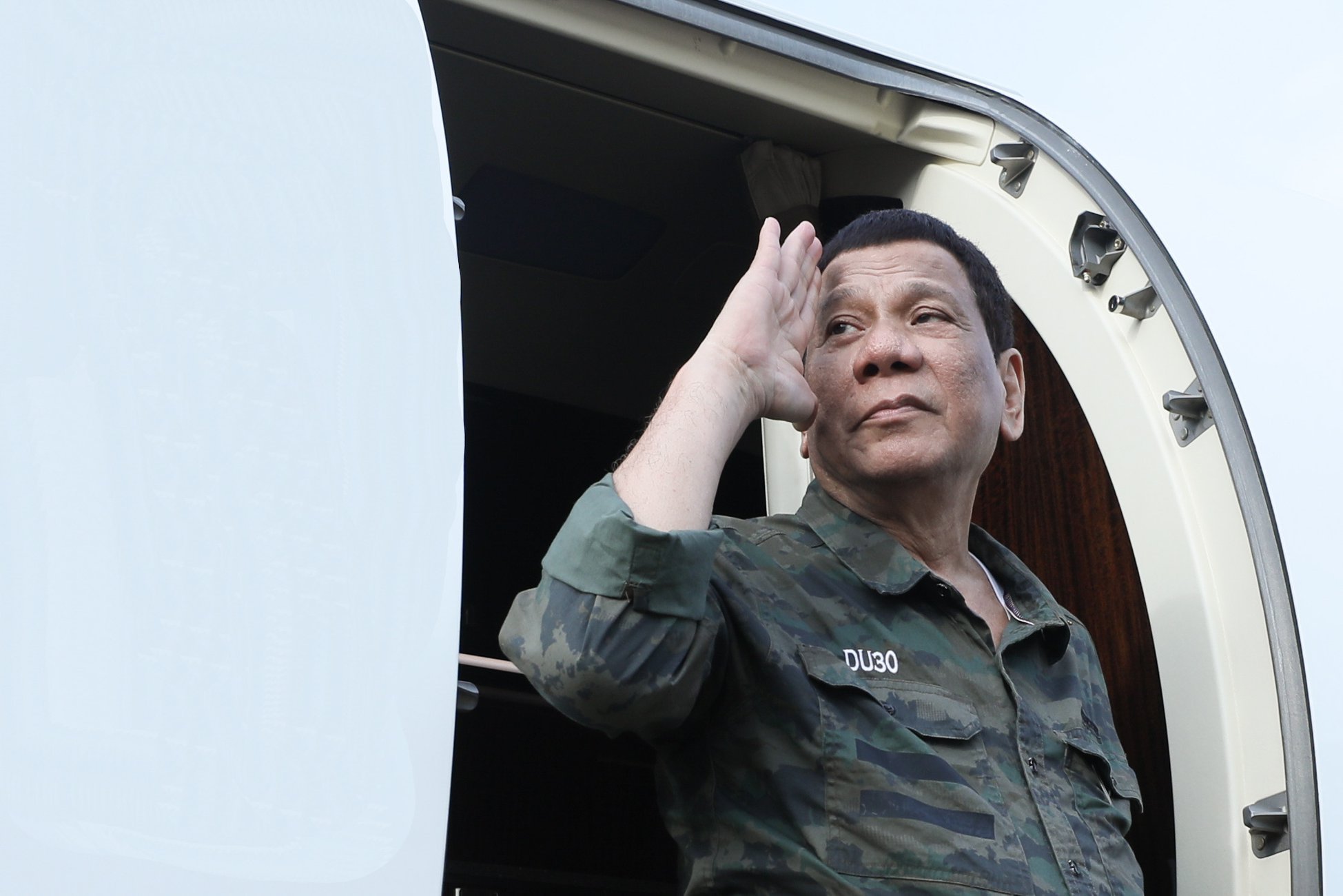 President Rodrigo Duterte in Jolo, Sulu. <i></noscript>Photo: Presidential Communications FB </i>