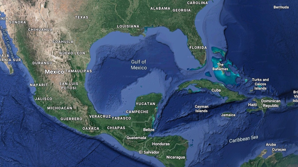 Gulf of Mexico map. <i></noscript>Photo: Google maps </i>