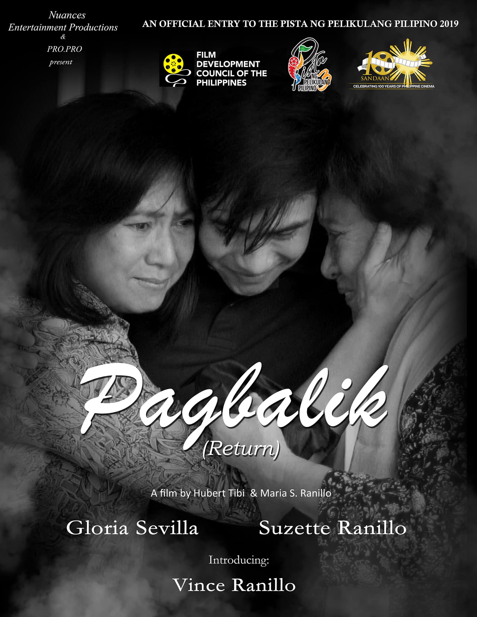 Poster of the movie Pagbalik. Photo: Pista ng Pelikulang Pilipino Facebook page.