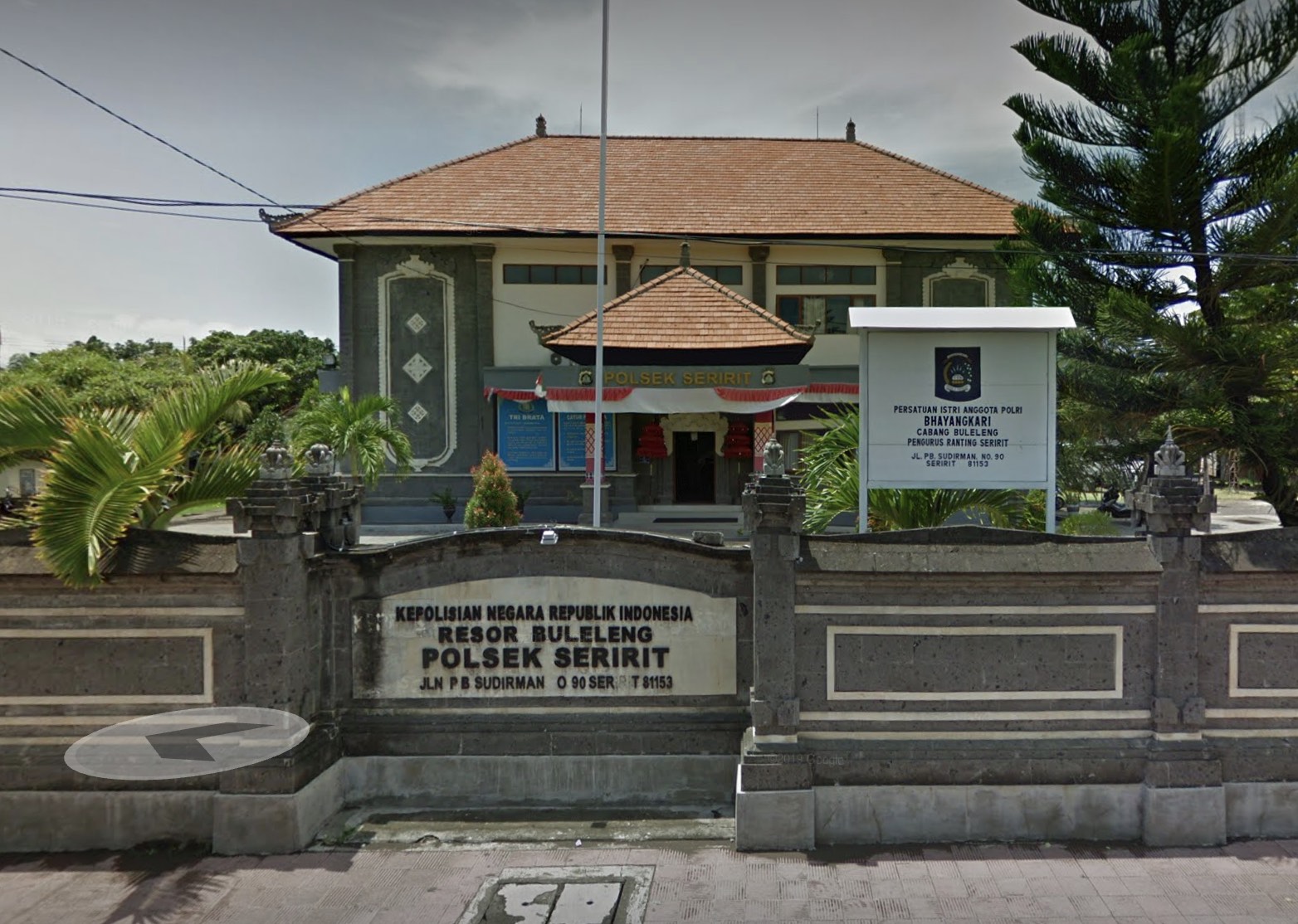 Seririt Police Station in Buleleng Regency. Photo via Google Maps