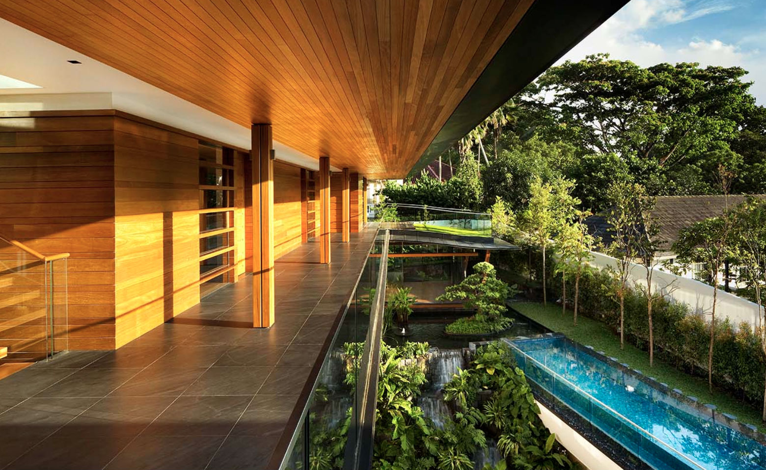 A view of the bungalow overlooking Botanic Gardens. (Photo: Guz Architects)