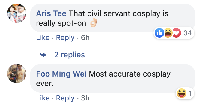Screenshot of Facebook comments on Singaporean Michael Chew.