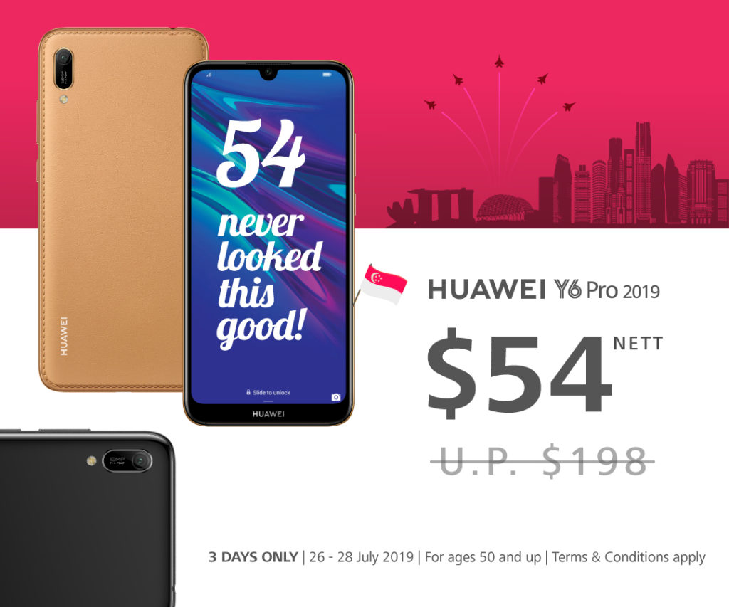 The Huawei Y6 Pro phone National Day promotion.