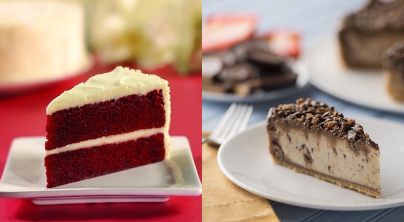 Red velvet and Reese’s® Peanut Butter cheesecakes. Photos: beverly.hills.cheesecake/Instagram