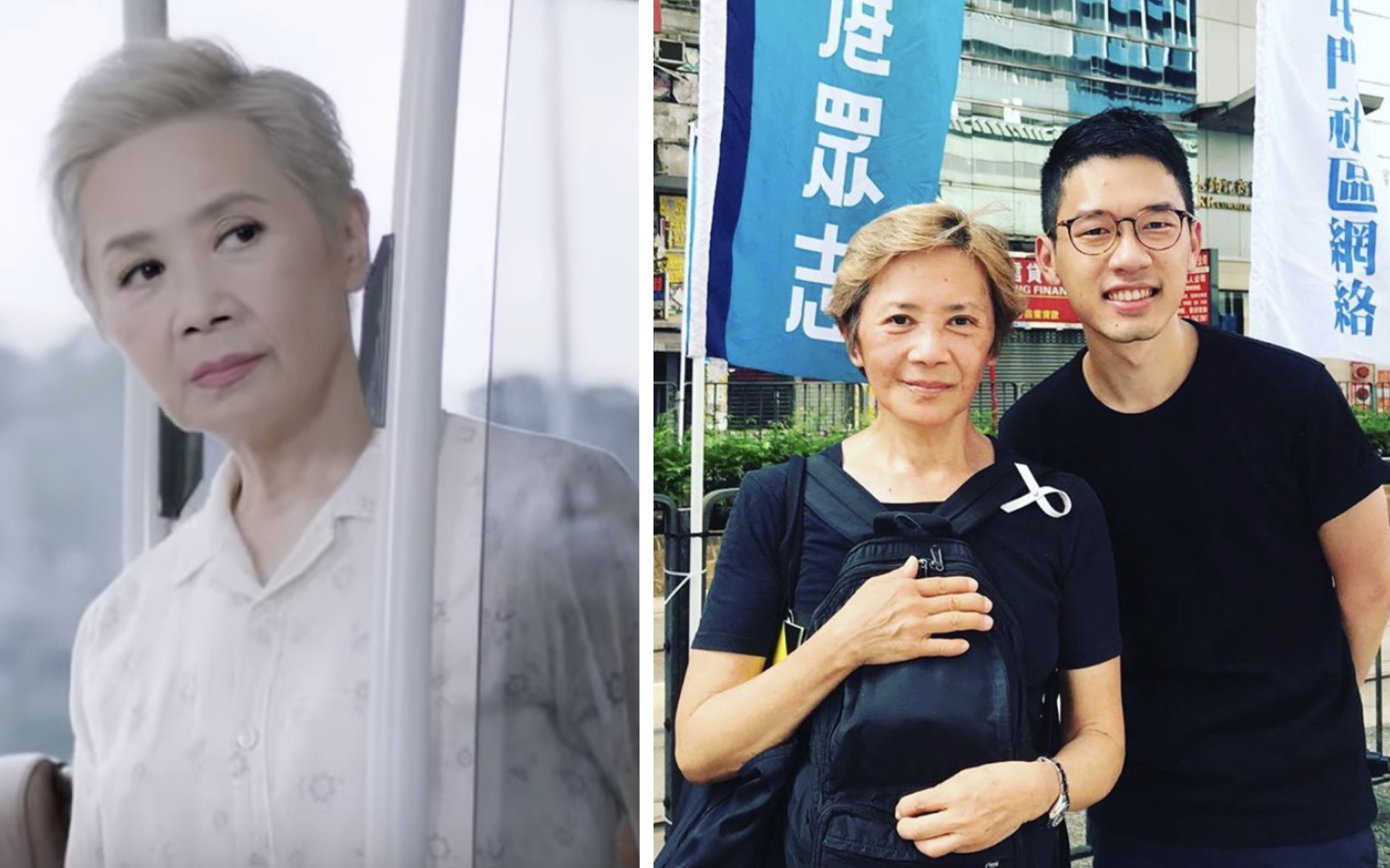 Music by veteran entertainer Deanie Ip has been removed from music streaming services in the mainland after she took part in the July 1 rally. Screengrabs and screenshots via YouTube and Instagram.