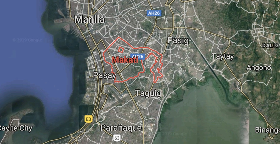 Satellite view of Makati City. (Screenshot: Google Maps)