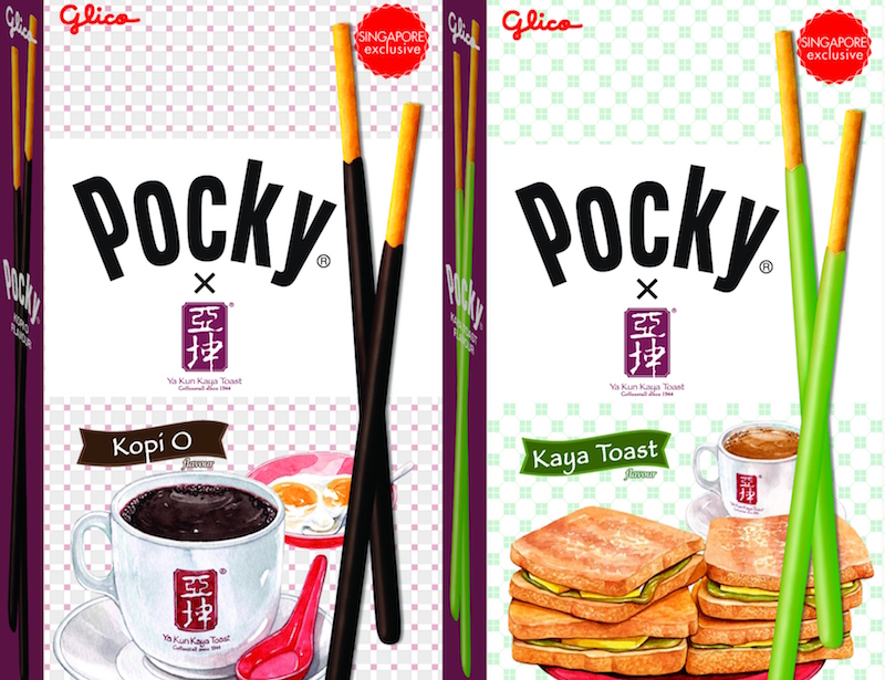 Kaya toast and kopi-o Pocky flavors. Photos: Singapore Food Festival