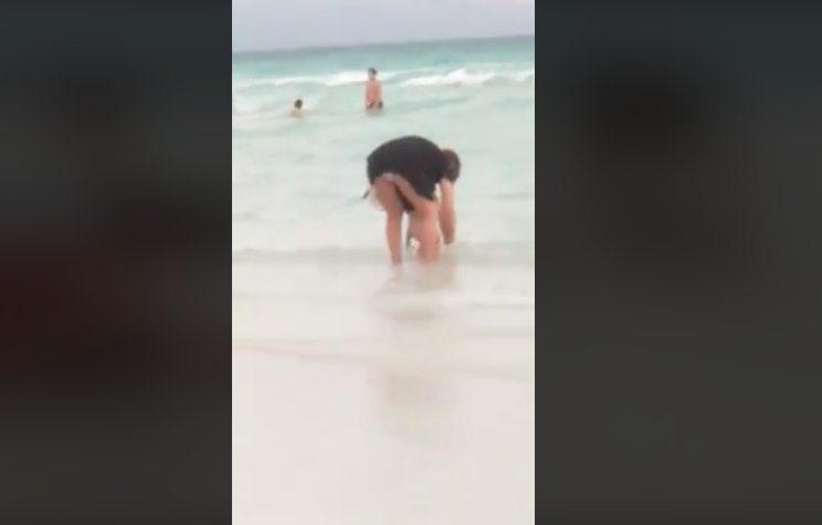 The infamous Boracay pooping incident. Photo: Screenshot from video