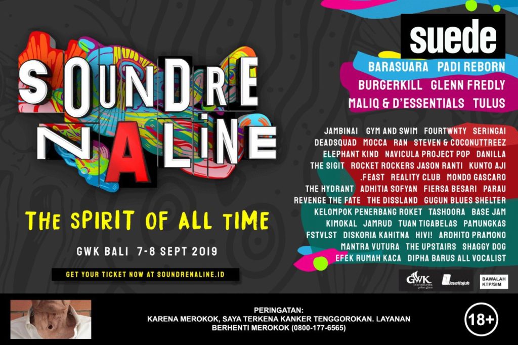 The line-up for 2019 Soundrenaline. Photo: Soundrenaline 