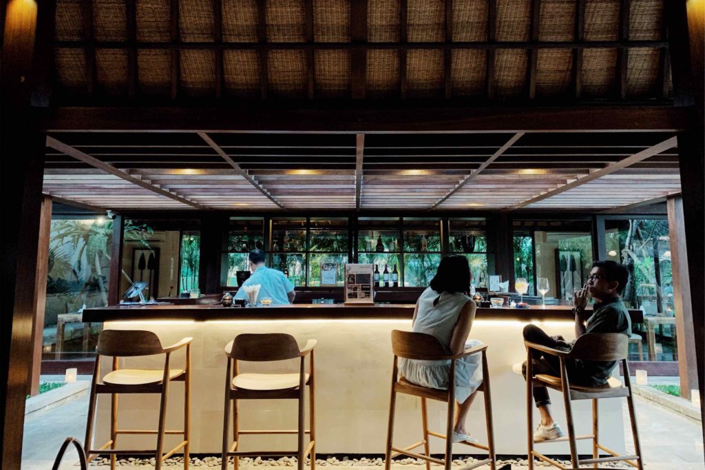 The new bar at Herbs & Stones Garden Restaurant. Photo: Coconuts Bali