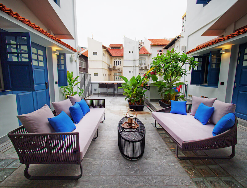 The courtyard area. Photo: Hotel Soloha