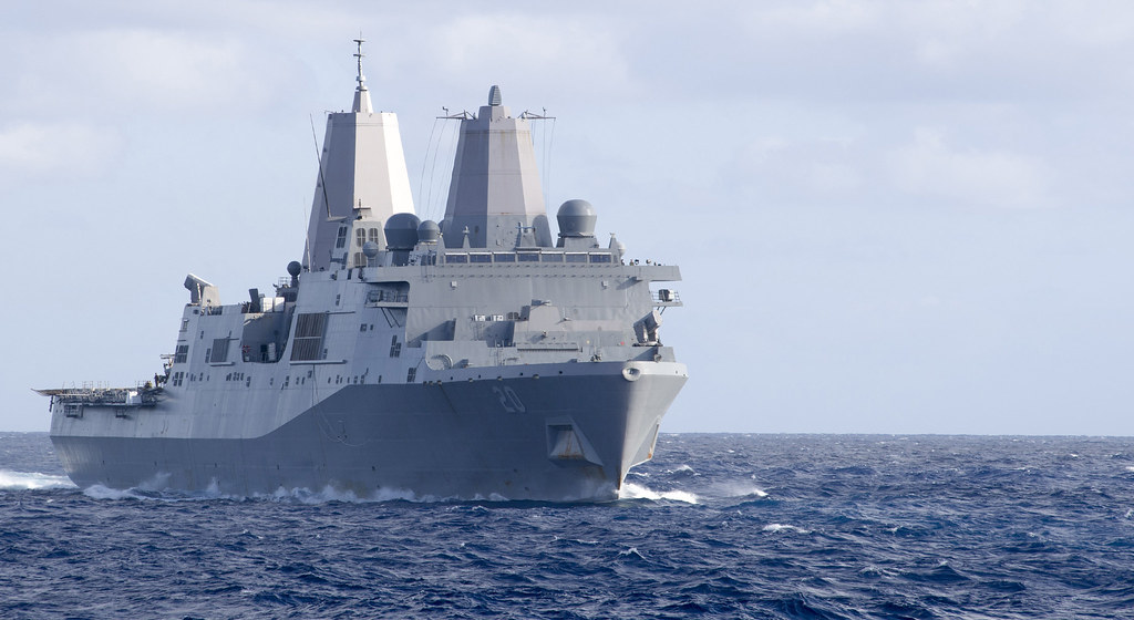 The USS Green Bay participates in exercises off the coast of Australia in 2017. Photo via US Navy.
