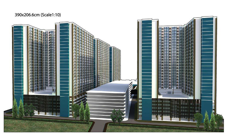 A rendering of proposed 'Smart Community' that will be built about 2 kilometers away just off Rama IV Road in Bangkok.