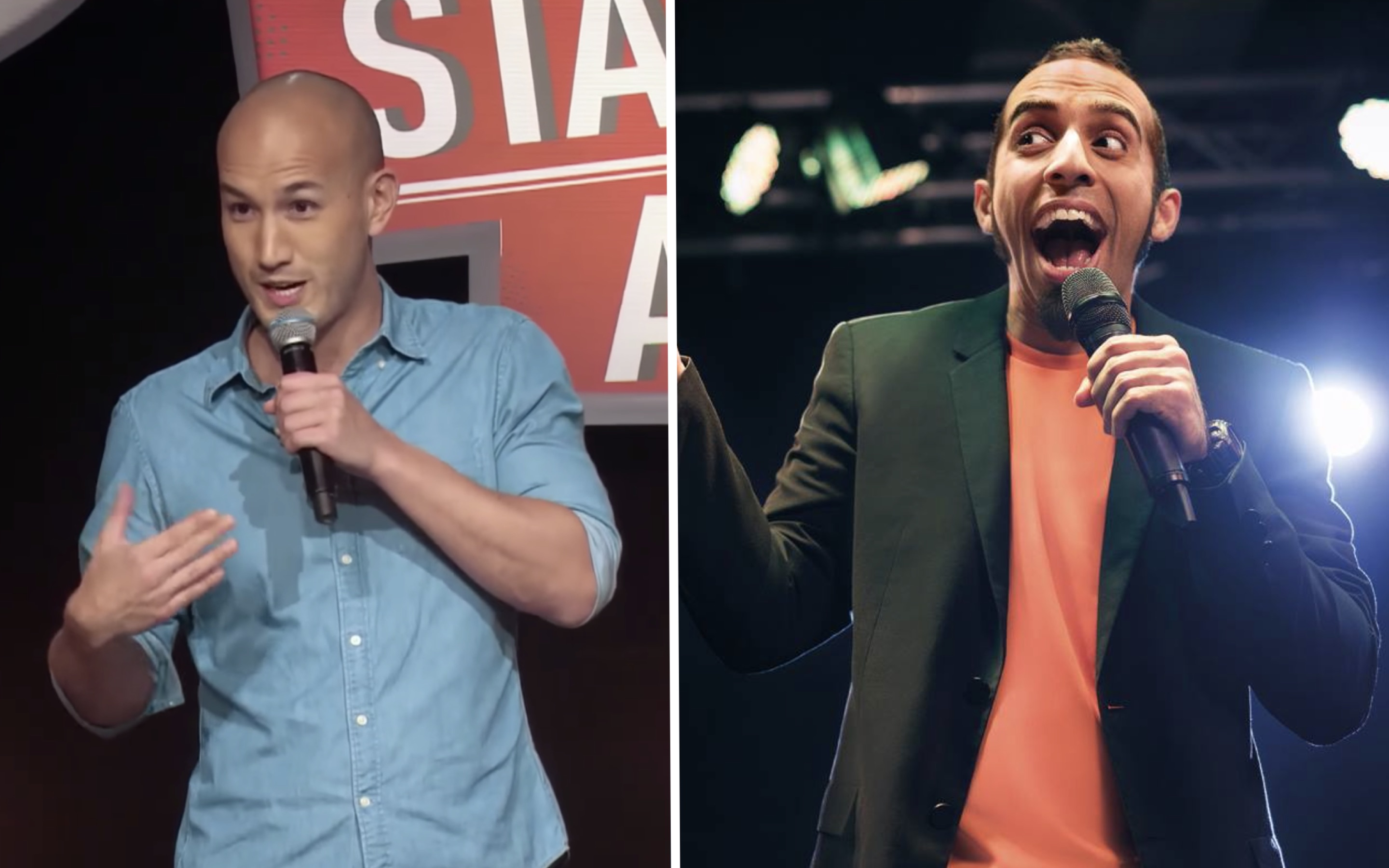 Need to fill that Trevor Noah-shaped hole in your heart? Don’t worry, Hong Kong-based comedians Ben Quinlan and Vivek Mahbubani will be here this weekend to tickle some funny bones. Screengrab and Photos via YouTube and Facebook.