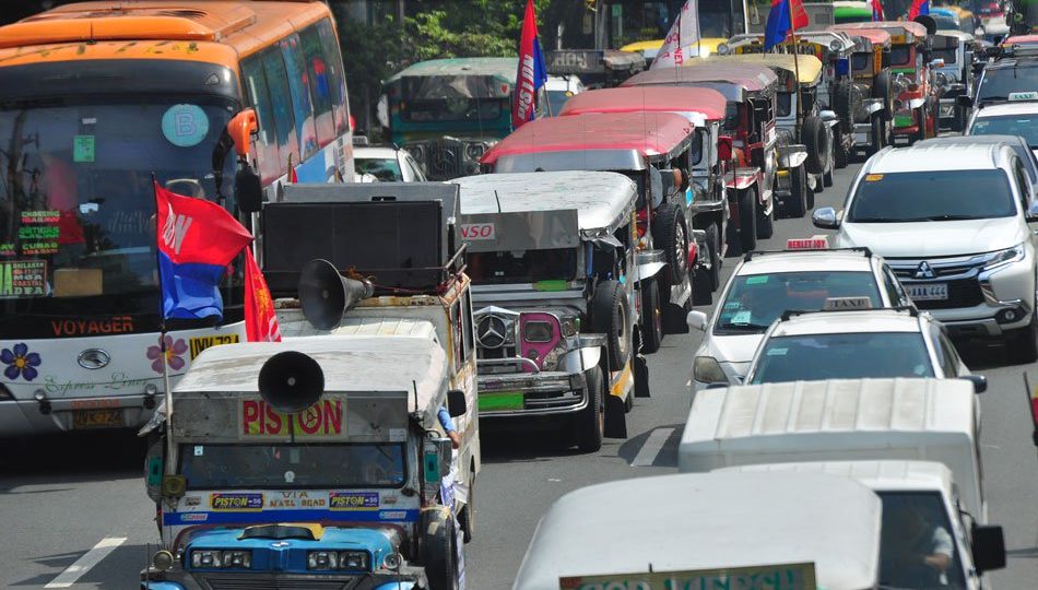 <I></noscript>Jeepneys ply the streets in an undated file photo. Photo: ABS-CBN</I>