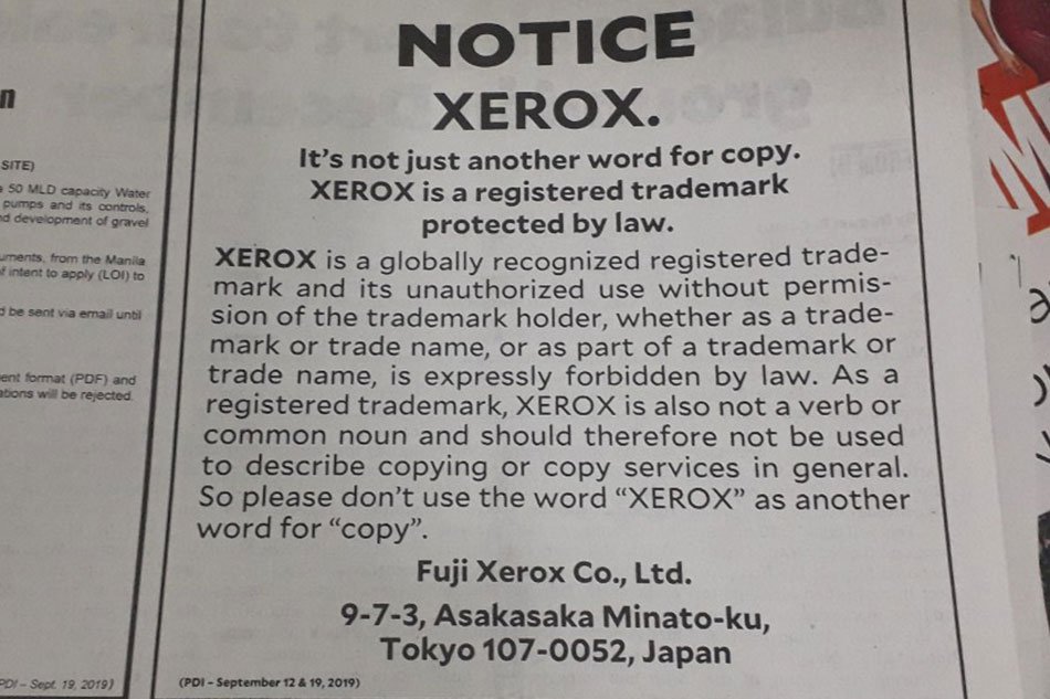 Xerox Is Not Another Word For Copy Fuji Xerox Tells Filipinos