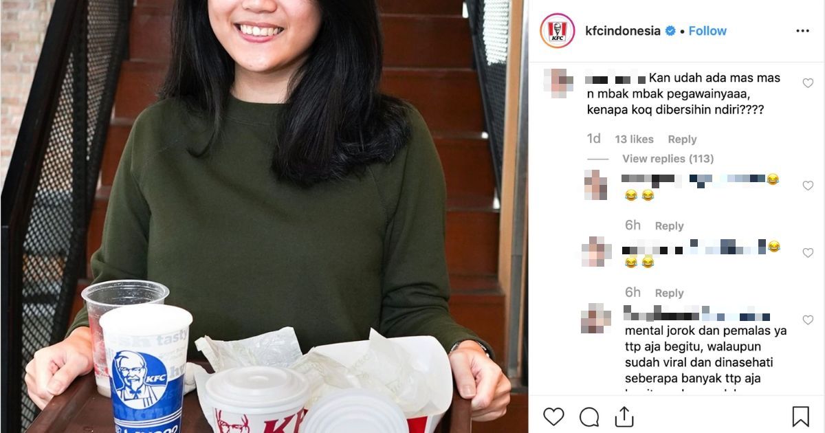Screenshot of KFC Indonesia’s post on Instagram/@kfcindonesia
