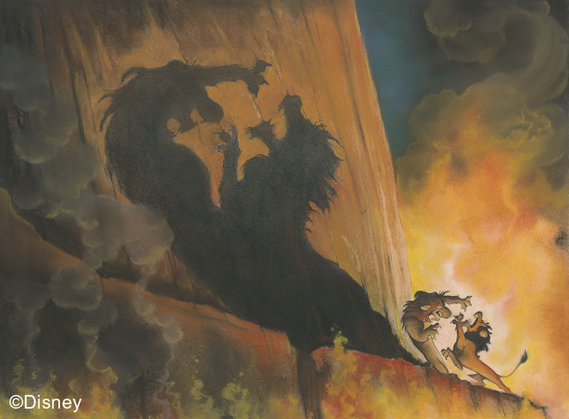 The Lion King, 1994, Concept art, Kelvin Yasuda. Photo: Disney