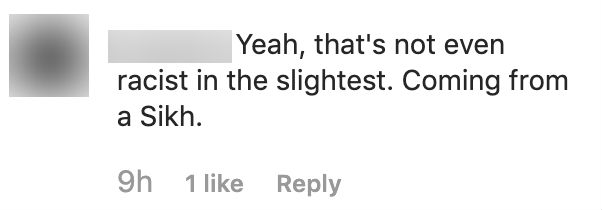 Instagram comments defending Sheena Phua's post. 