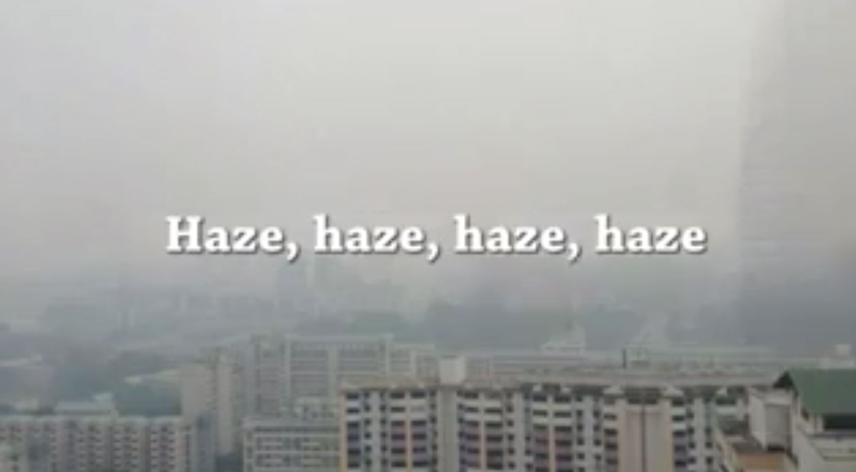 Screenshot of The Haze Song video.