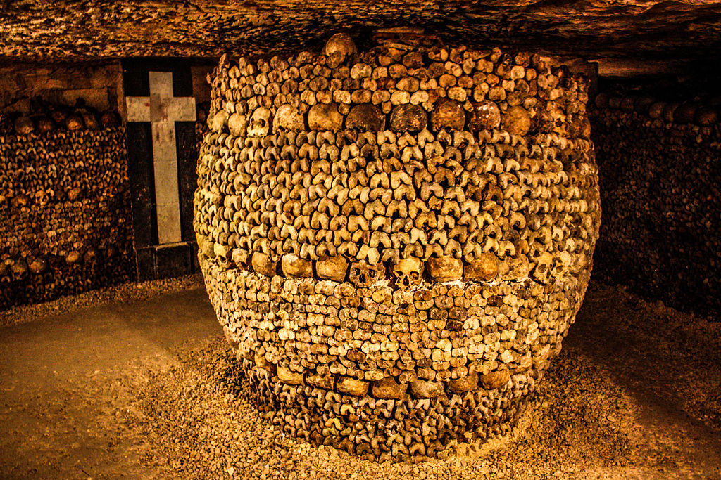 Catacombs of Paris. Photo: Wikimedia Commons