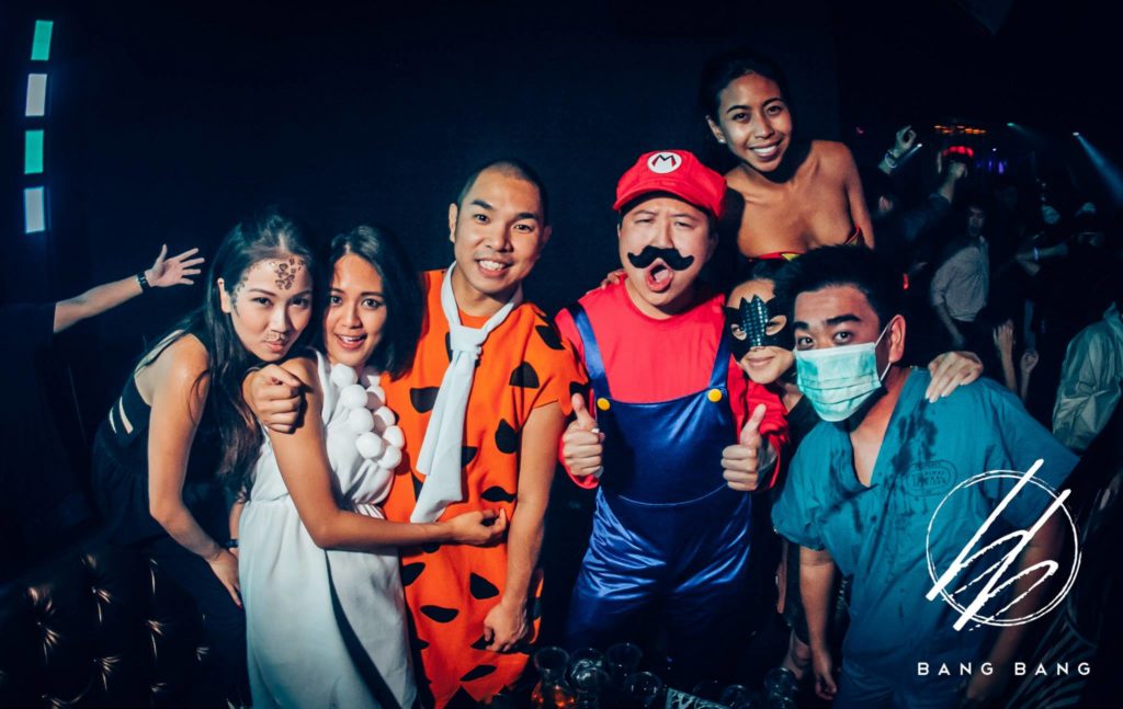 Partygoers at Bang Bang's 2018 Halloween party. Photo: Bang Bang/Facebook