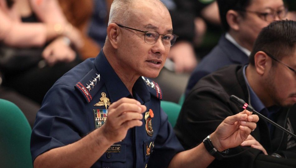 Resigned Police Chief Oscar Albayalde <I></noscript> Photo: ABS-CBN News </I>