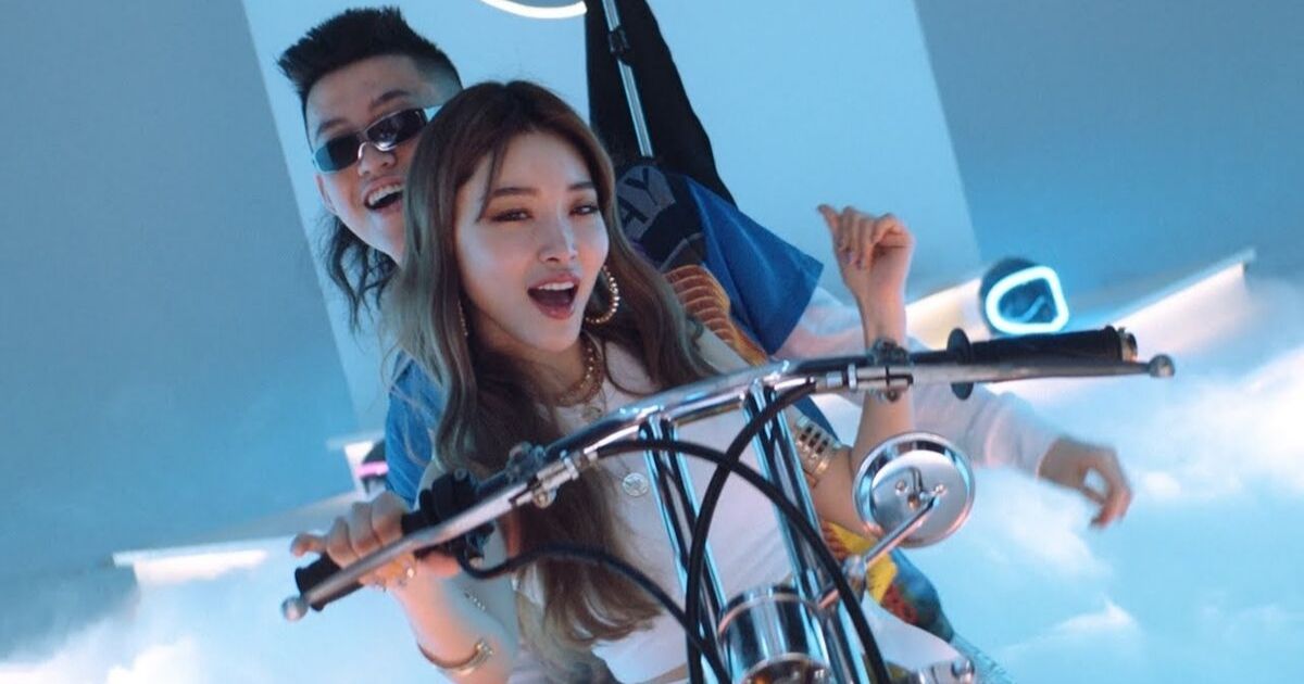 Rich Brian (and his fake mullet) and Chungha in ‘These Nights’ music video. Screenshot from Youtube/88rising