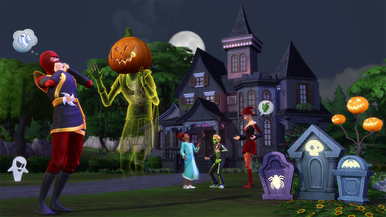 Spooky halloween à la The Sims. Photo: Electronic Arts