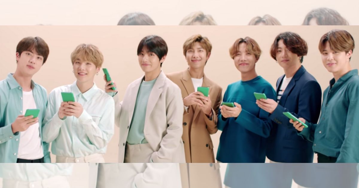 Popular K-pop boyband BTS in an ad for Tokopedia. Screenshot from Youtube/Tokopedia