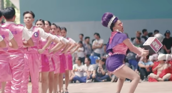 University of the Philippines Visayas Skimmers’ performance. <i></noscript>Photo: Screenshot from YouTube video</i>